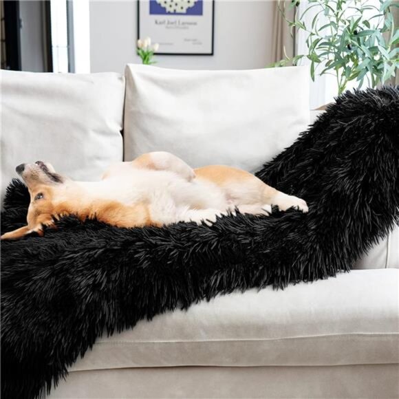 Faux Fur Throw Blanket 50x60 Soft Fluffy Shaggy Cozy Plush Blanket for Couch Bed - Picture 6 of 7